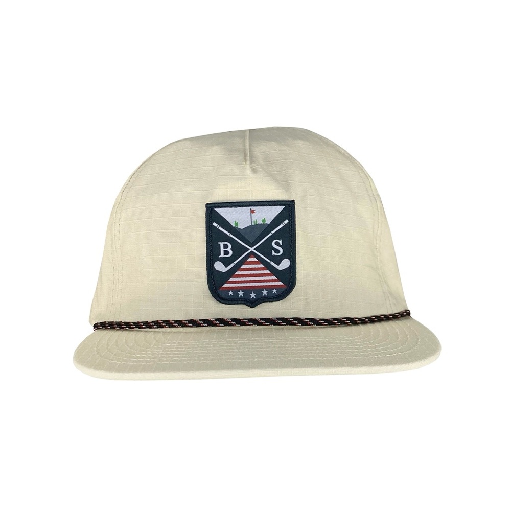 Boston Scott Golf (Off-White) Rope SnapBack Hat *NWT